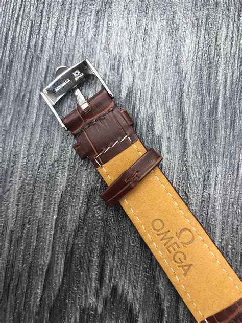 authentic leather omega watch strap.